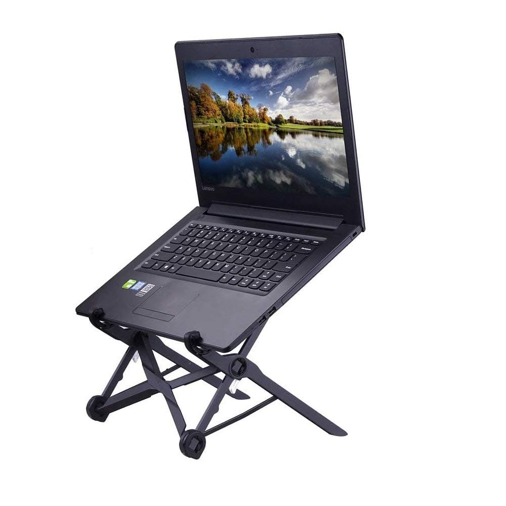 Zigig Portable Laptop Stand Adjustable & Foldable Notebook Holder with Ventilated and Lightweight Universal for MacBook and Other Laptops