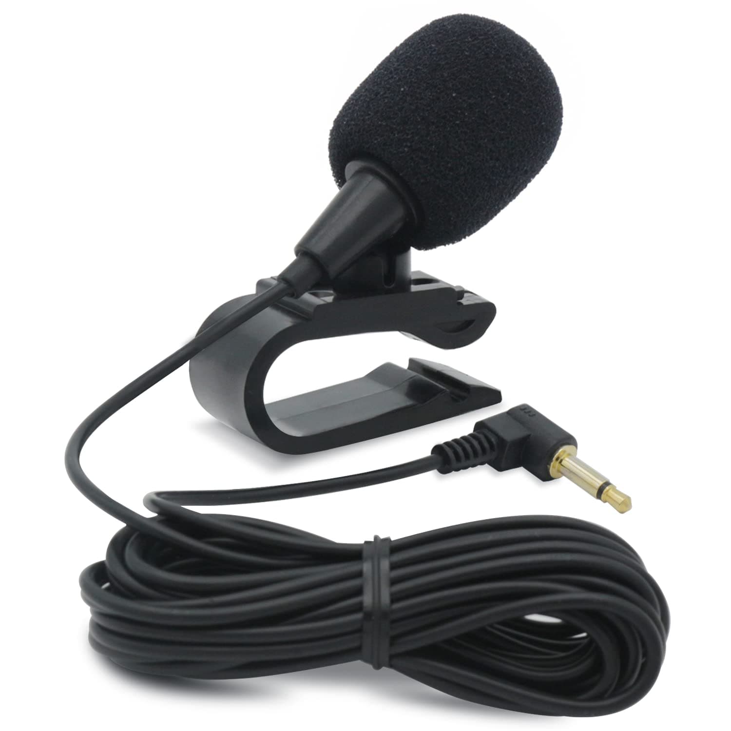 Car Stereo Microphone Wired 3.5mm Jack Vehicle Radio Microphone for in Dash Head Unit Car CD DVD Player