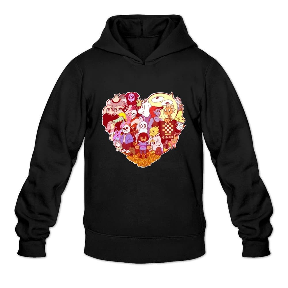 IHoo Men Undertale Illuminati Hoodie Black L