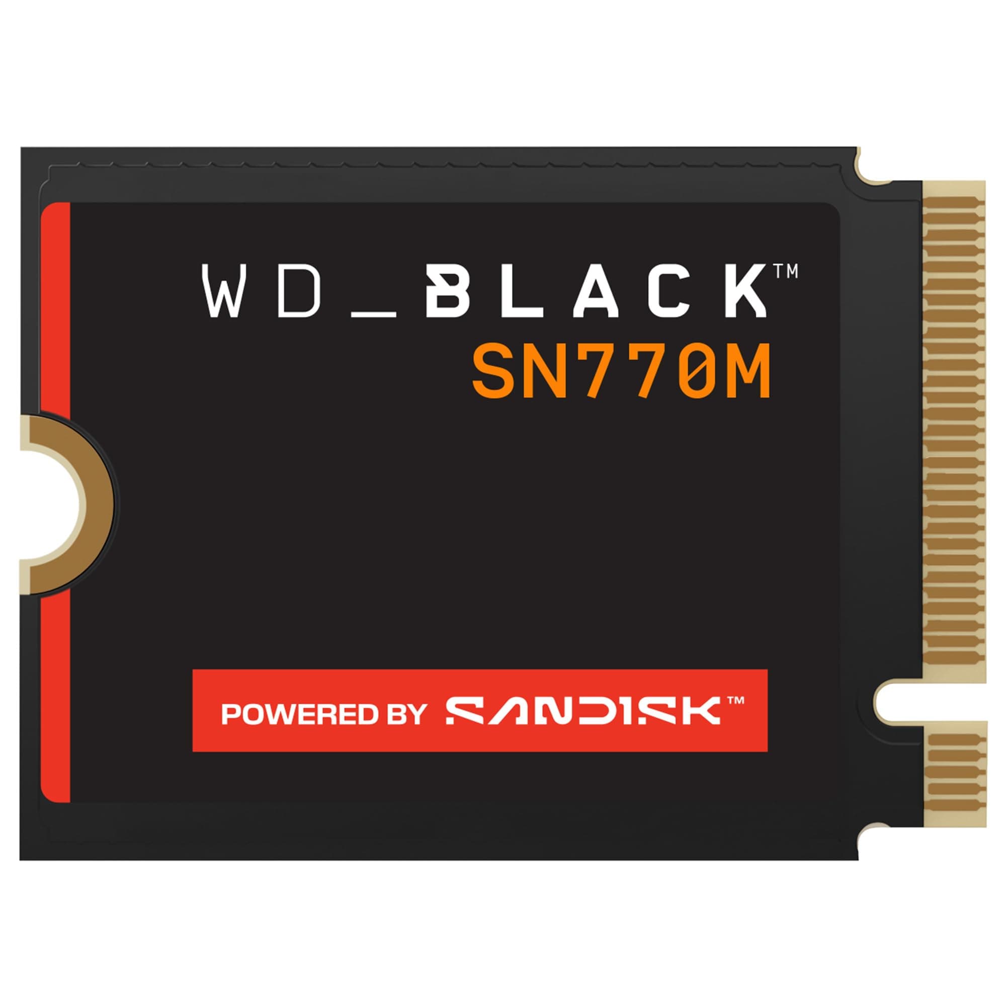 WD_Black SN770M 1TB M.2 2230 NVMeSSD - PCIe Gen 4.0, Speeds up to 5,150 MB/s, for Handheld Gaming Devices and Compatible laptops, Great for Asus ROG Ally, Steam Deck - WDBDNH0010BBK-WRSN