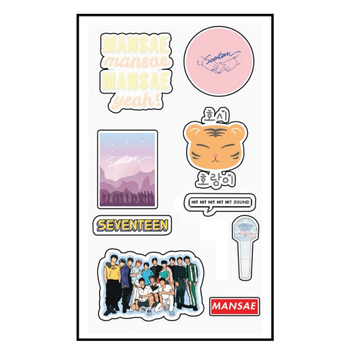 Phone Antics Stickers for Laptop, Mobile, Art Craft Decorating, Notebooks, Diary, Journal, Scrapbooks - Seventeen Themed Cartoon Stickers