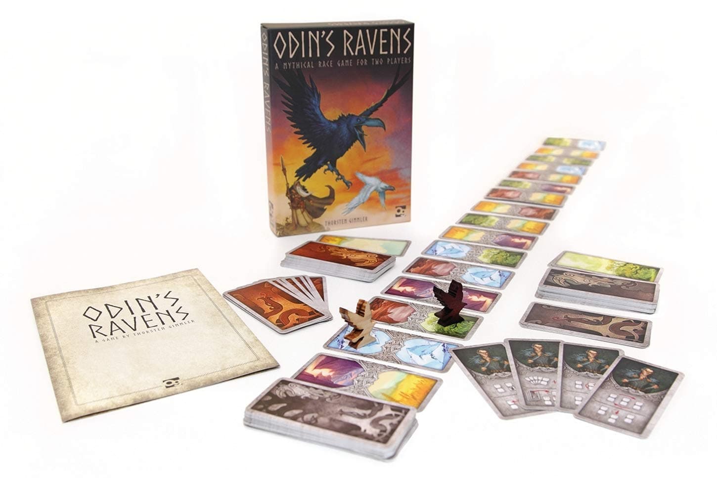 Osprey Games | Odin's Ravens | Board Game | Ages 10+ | 2 Players | 15 to 30 Minutes Playing Time,Multicolor,Medium