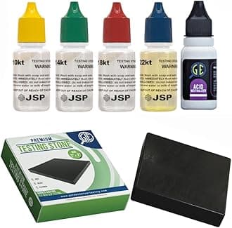Gemtone Gold Testing Jewelry Kit 10K 14K 18K 22K Testing Solution Purity Determiner Jewelry Scrap Precious Metal Made in USA