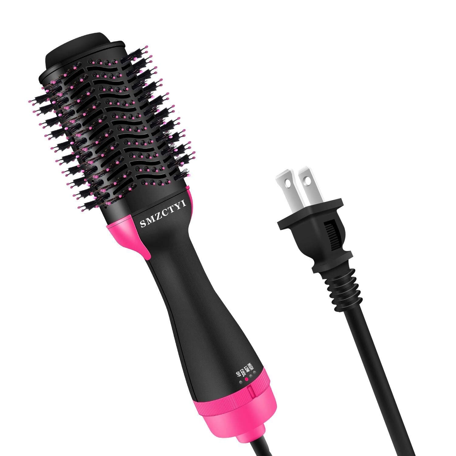 Hair Dryer Brush, SMZCTYI 3-in-1 Dry Straighten & Curl in One Step Hair Dryer and Styler Anion Anti-Frizz&Static