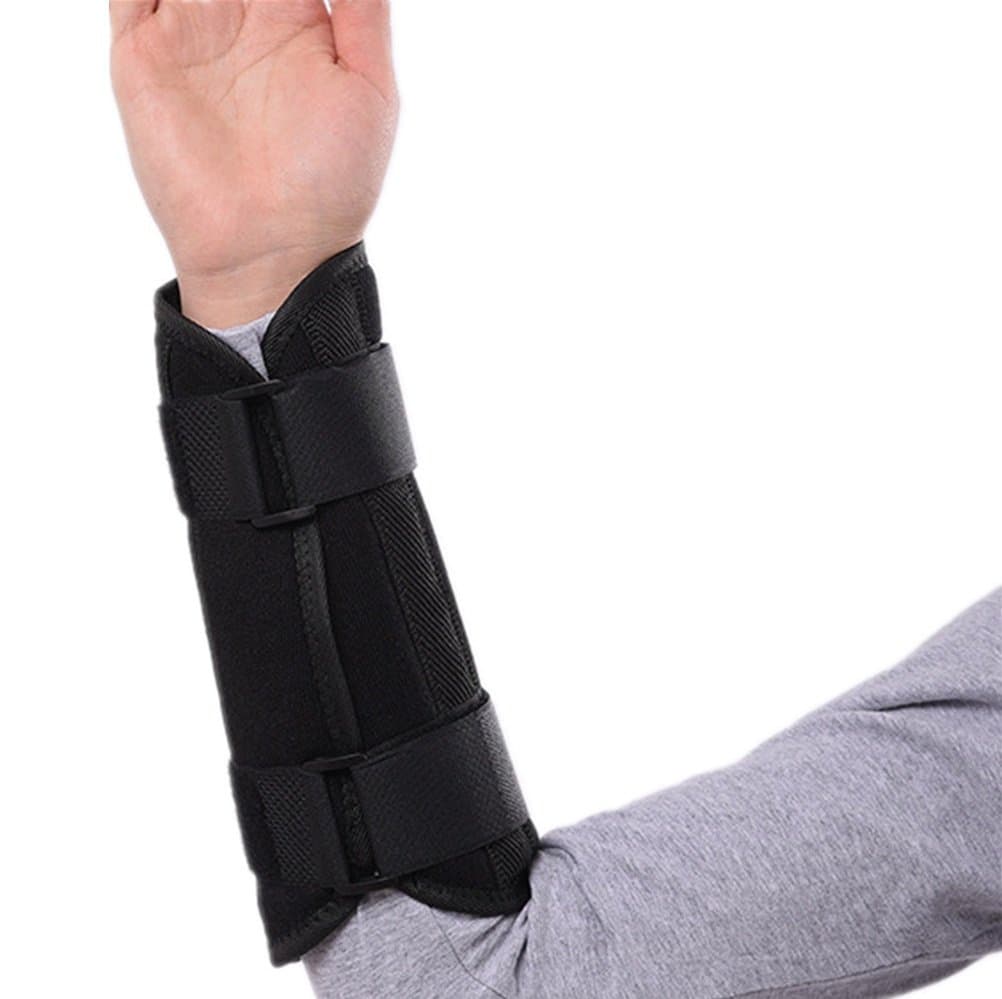 YHBracer Black Adjustable Forearm Support Brace Forearm Sling Pain Relief, One Piece (M)