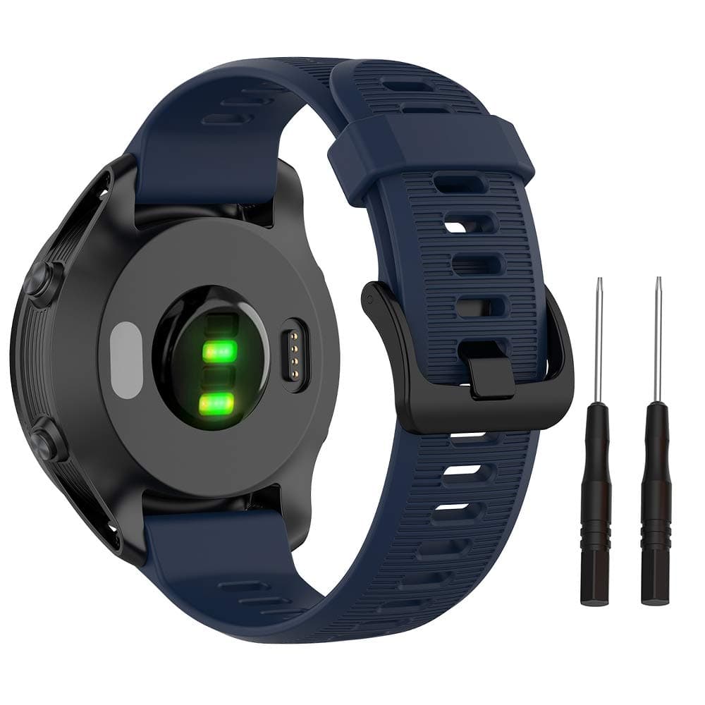 ISABAKE Band for Garmin Forerunner 935/Forerunner 945/955/965/Forerunner 745,Compatible with Fenix 5/ Fenix 5plus/ Fenix 6/ Fenix 6 Pro/Approach S60,Soft Silicone 22mm Replacement Bands