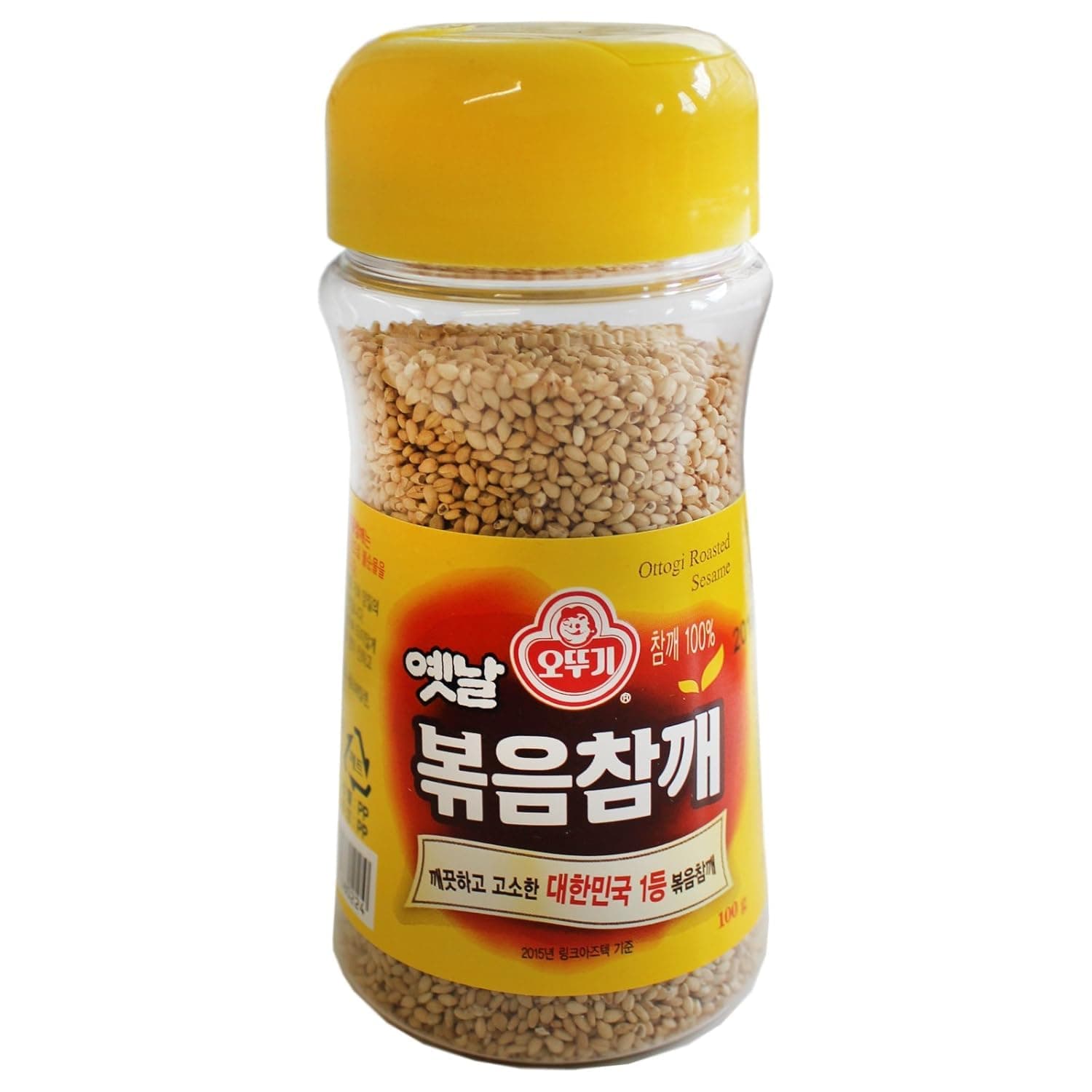 Ottogi Roasted Sesame Seeds – 3.5 oz (100g) – Premium Korean Toasted Sesame for Cooking, Garnishing, and Seasoning