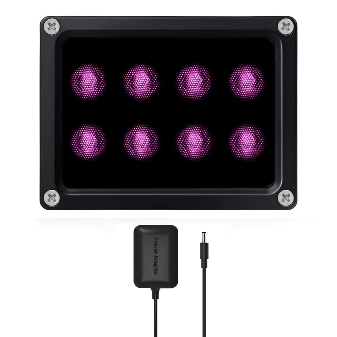 120ft IR Illuminator | BI8 Compact and Powerful 90ø Infrared Light for CCTV Security Camera (w/Power Adapter)