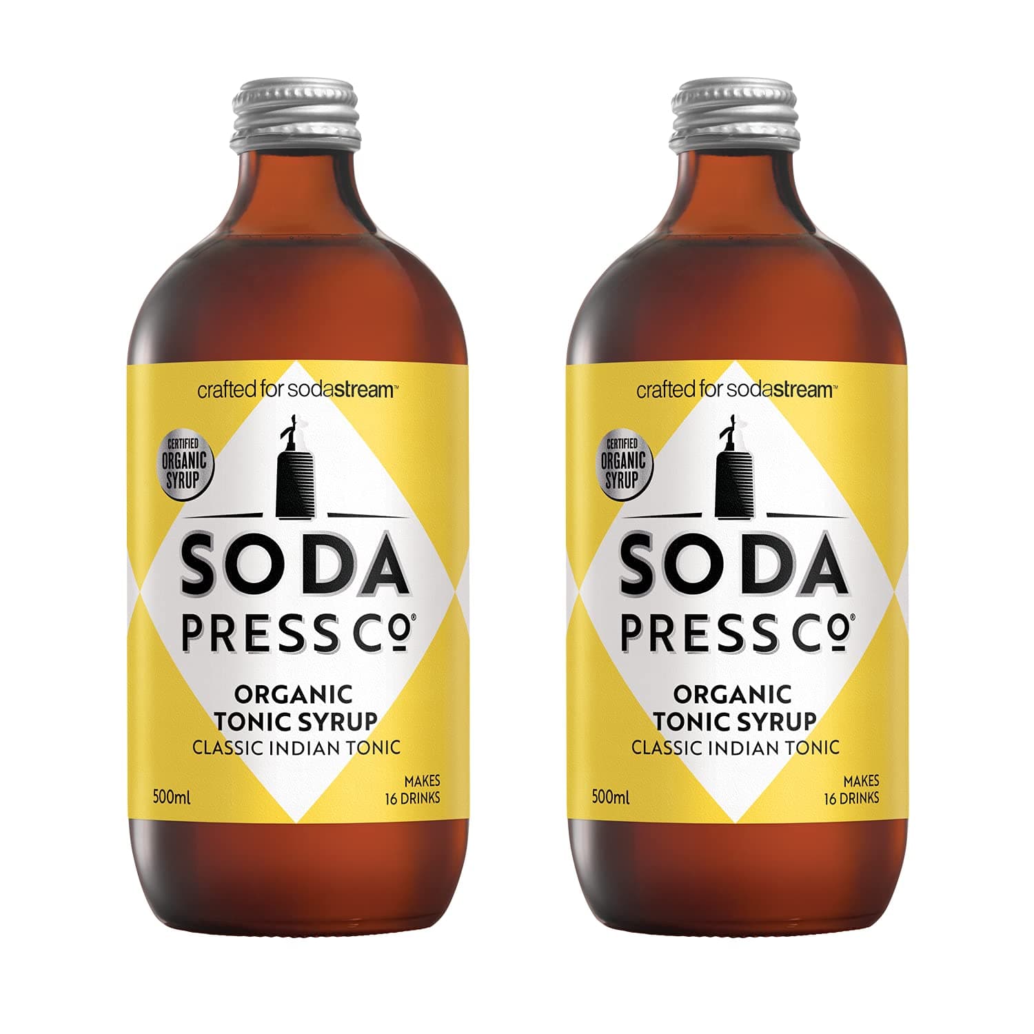 Soda Press Twin Pack Classic Indian Tonic, 500 ml Per Bottle
