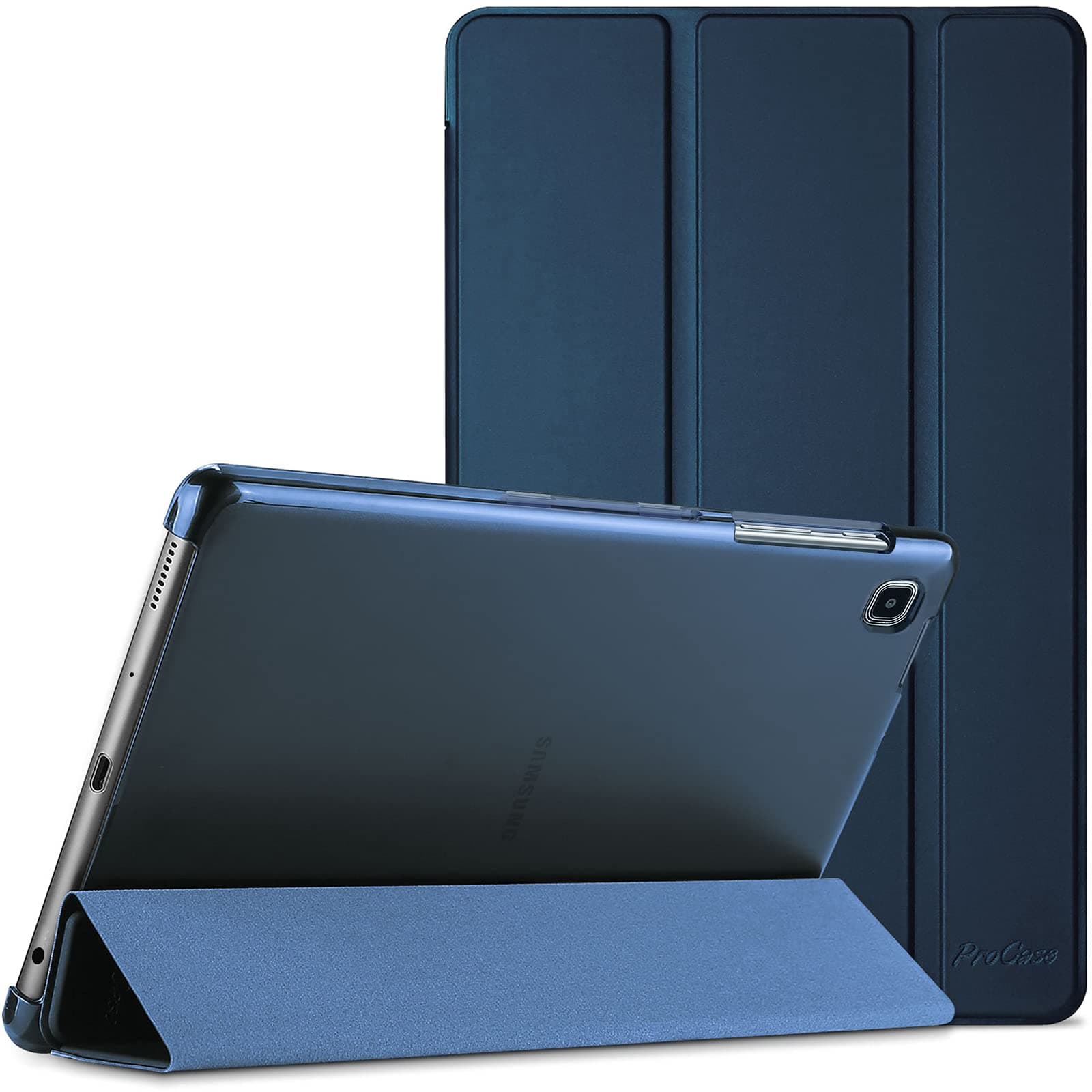 Cover for Samsung Galaxy Tab A7 Lite 8.7 Inch 2021 tablet Model SM-T220/T225/T227，Slim Stand Hard Back Shell Protective Case for Galaxy Tab A7 Lite 8.7"- Navy