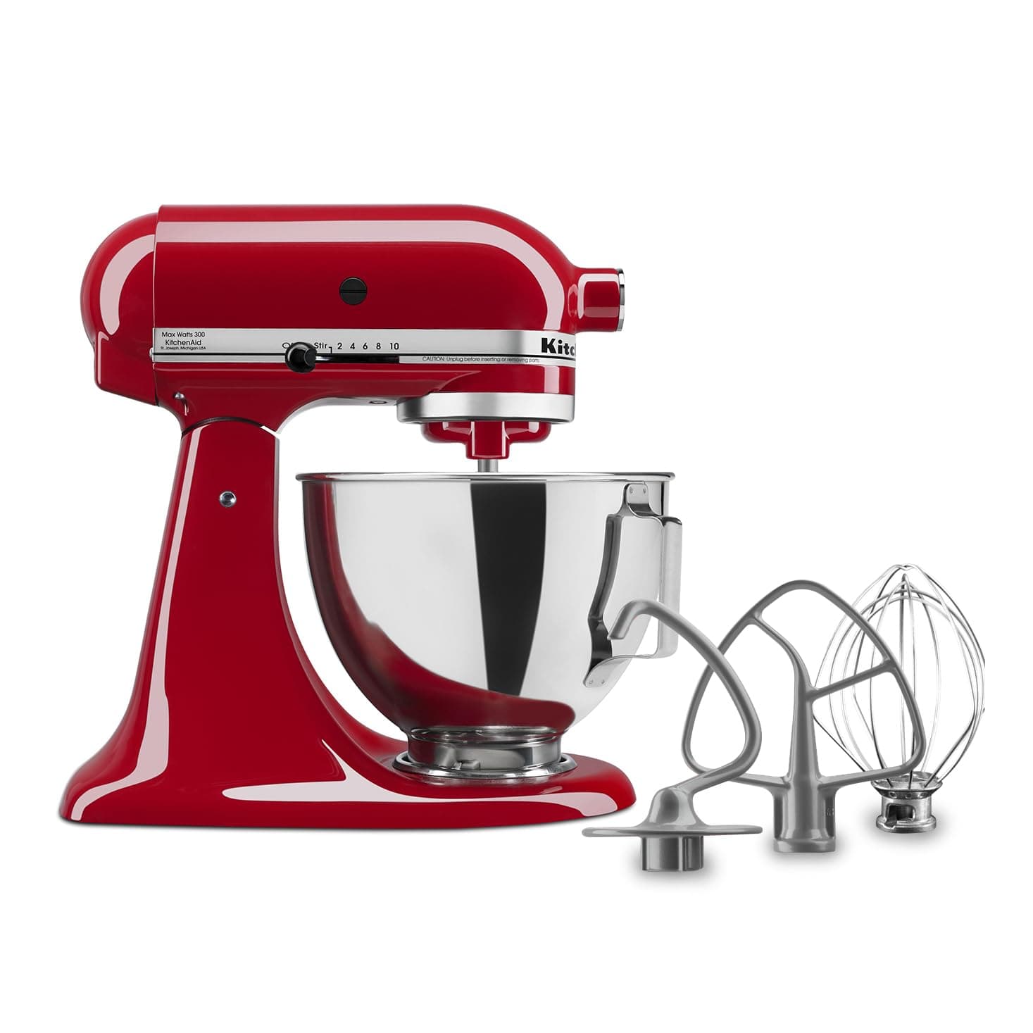 Kitchen Aid Tilt-Head Stand Mixer 4.5 Quart Ksm85Pber, Empire Red