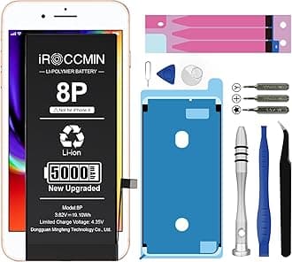 Replacement for iPhone 8 Plus Battery,5000mAh High Capacity Replacement Battery for iPhone 8 Plus Model A1864 A1897 A1898 with Professional Repair Tools