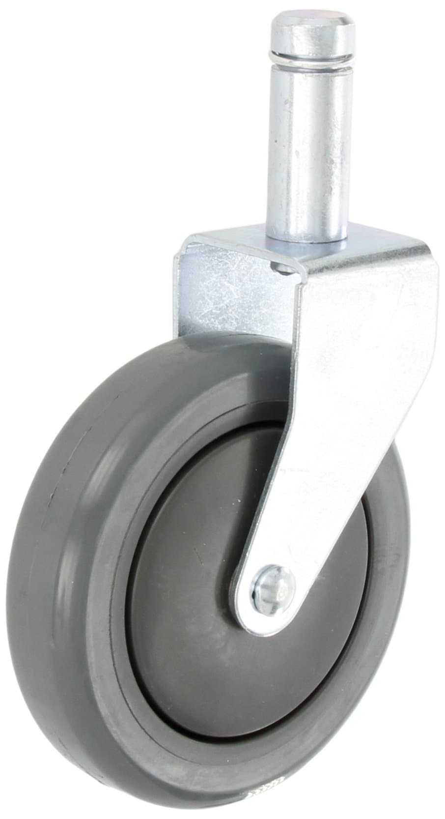 Quantum Storage Systems WR-RG 1-1/4" Diameter Polyurethane Wheel One Rigid Stem Caster, 300 lbs Capacity