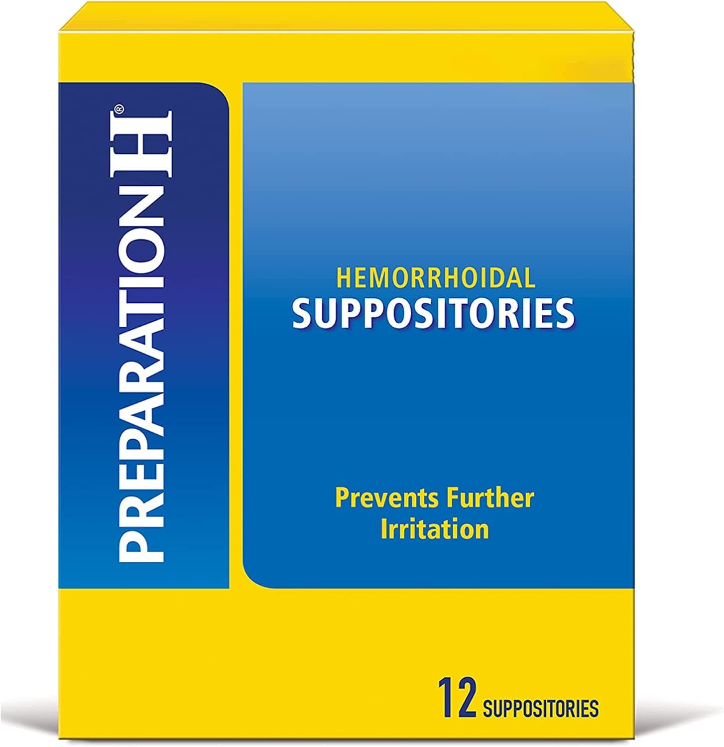 Preparation H Hemorrhoidal Suppositories, 12 ct