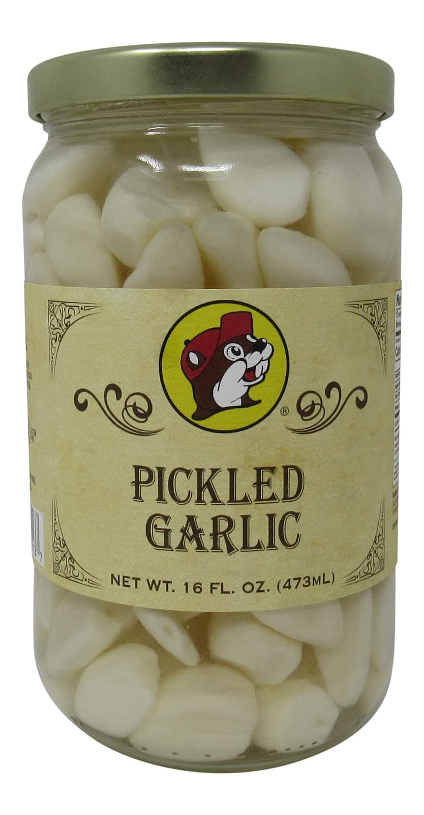 Pickled Garlic in a Resealable Jar, Gluten Free, No High Fructose Corn Syrup, 16 Fl Ounces