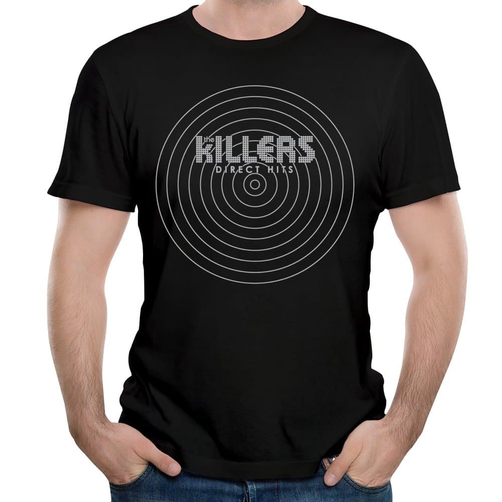 Lydc Men's The Killers Direct Hits Brandon Flowers Hot Fuss T-shirt S Black