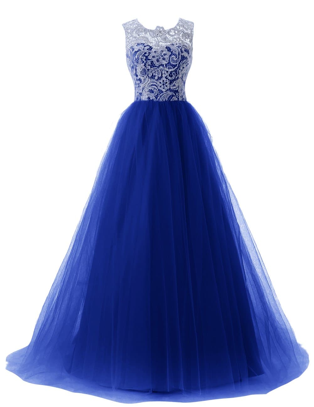 Dressystar Straps Bridesmaid Dresses Prom Gowns with Buttons on Back Size 24W Royal blue