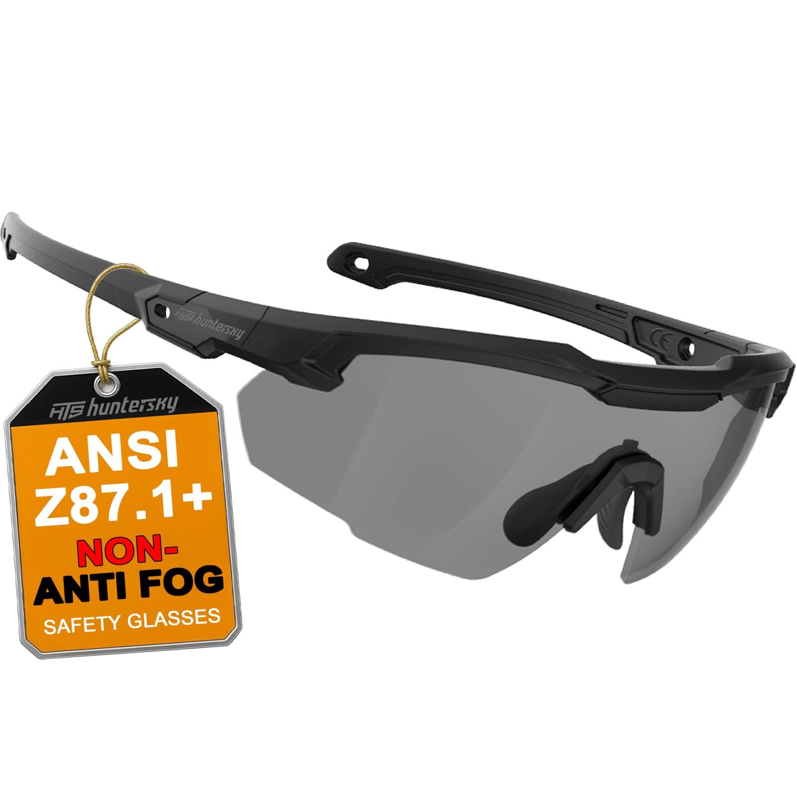 HTS HUNTERSKY Ballistic Tactical Shooting Glasses ANSI Z87+ UV400 Protective Eyewear