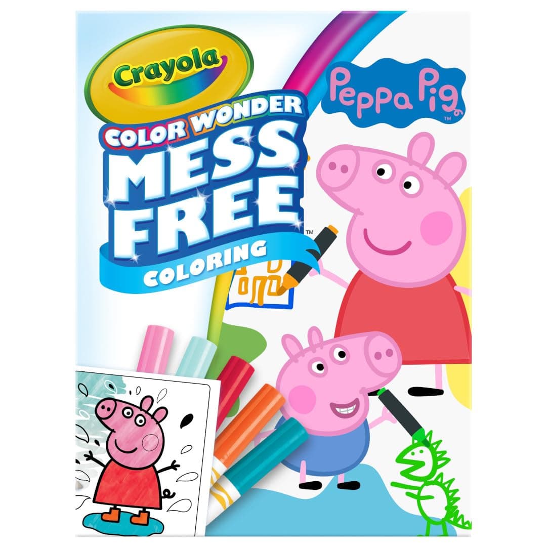 Crayola Color Wonder Coloring Pad & Markers - Peppa Pig - 75-70000