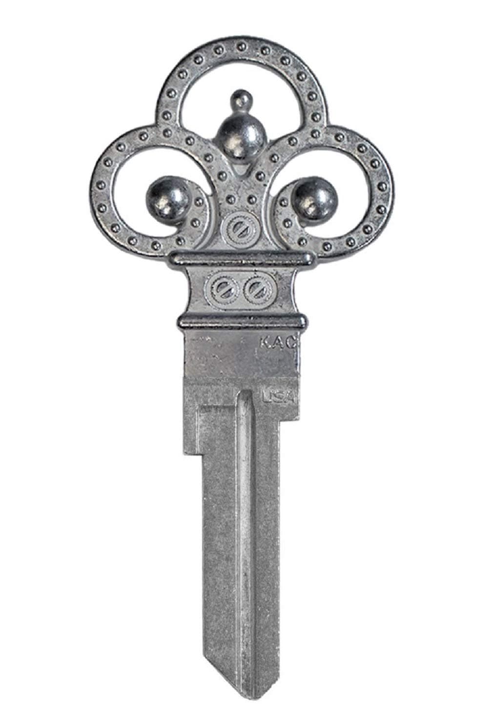 Lucky Line Forged Key Shapes, Skeleton Key - House Key Blank, KW1/11, 1 Key (B303K)
