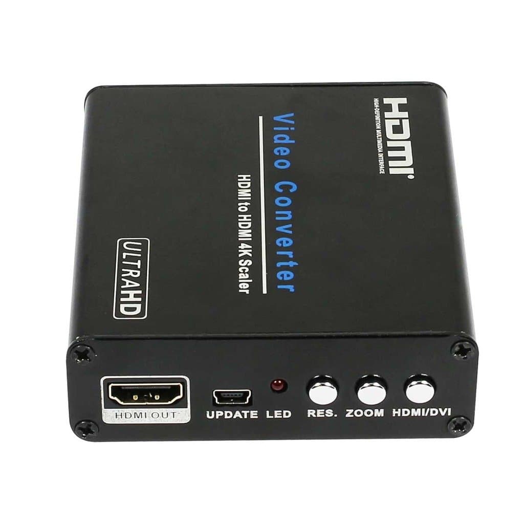 Shemya HDMI to HDMI 4Kx2K Output Scaler Converter Supports Scaling up and Scaling Down Digital Signal Process Compatible with Multi-HDMI Input Formats