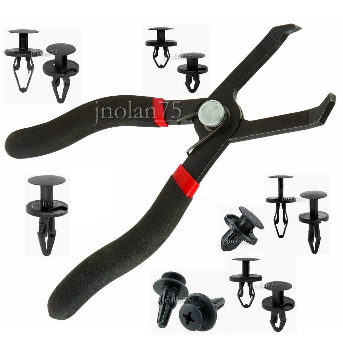 Push PIN Pliers Remove Plastic Poly Rivet Center Pin Panel Clip Fastener Anchor