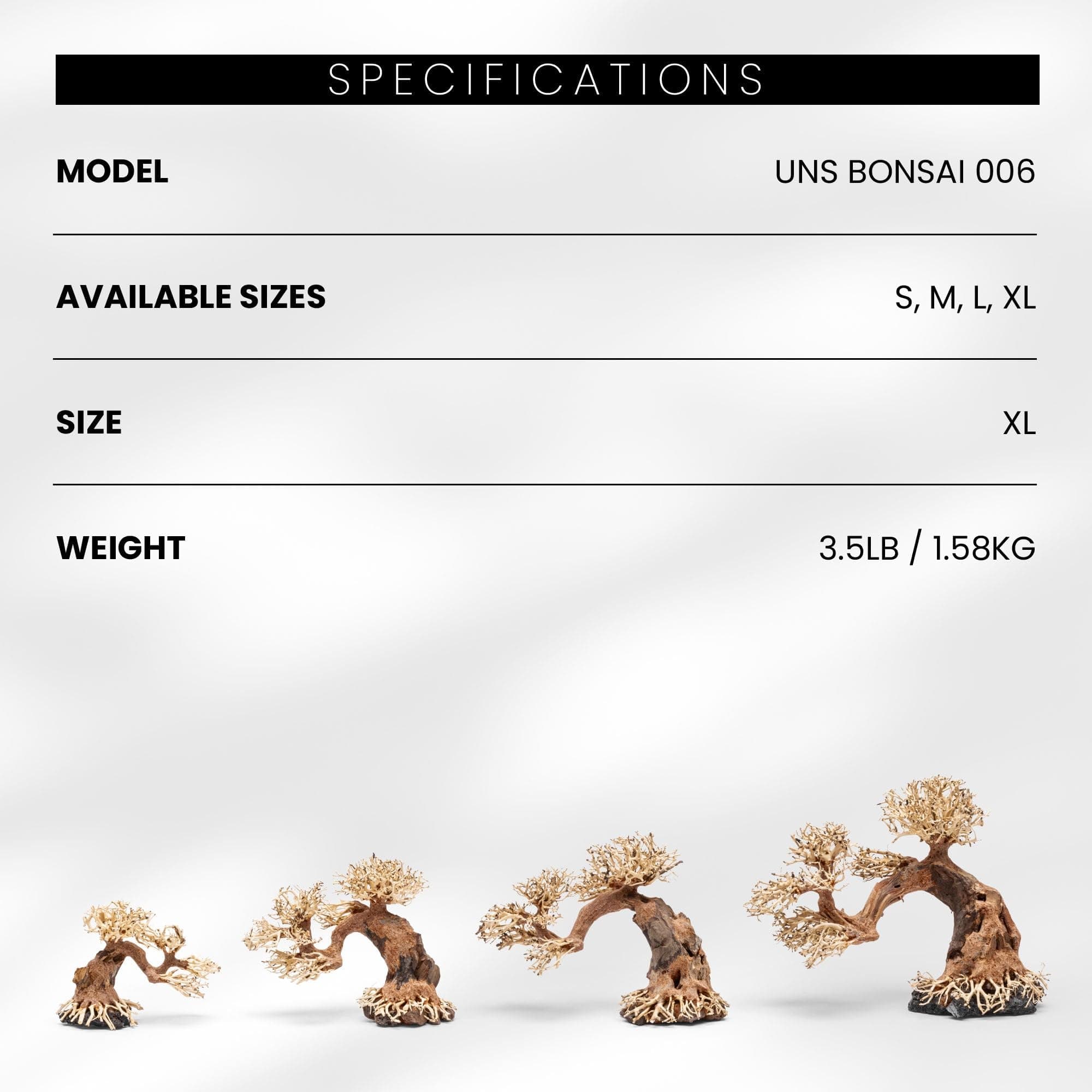 Ultum Nature Systems Bonsai - Handcrafted Hardscape Driftwood for Aquarium, Terrarium, Vivarium, Natural Aquascape Hardscape Decorations, Aquascaping Hardscape for Live Aquatic Plants - 006, X Large