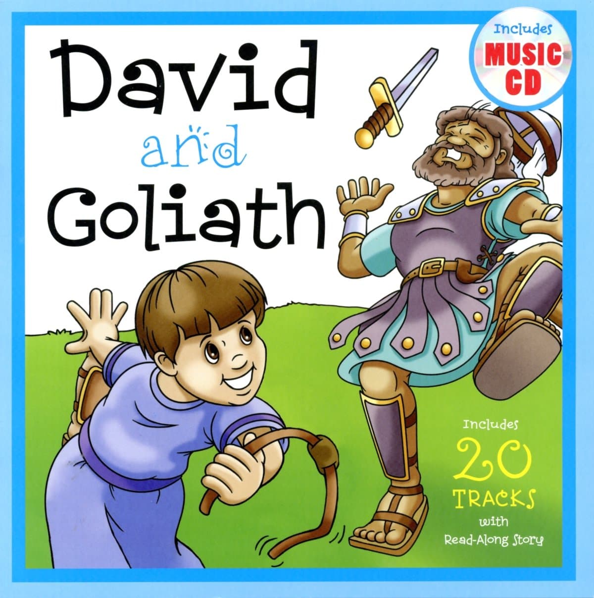 David and Goliath - Christian Bible Stories for Kids: Book and Music CD Set