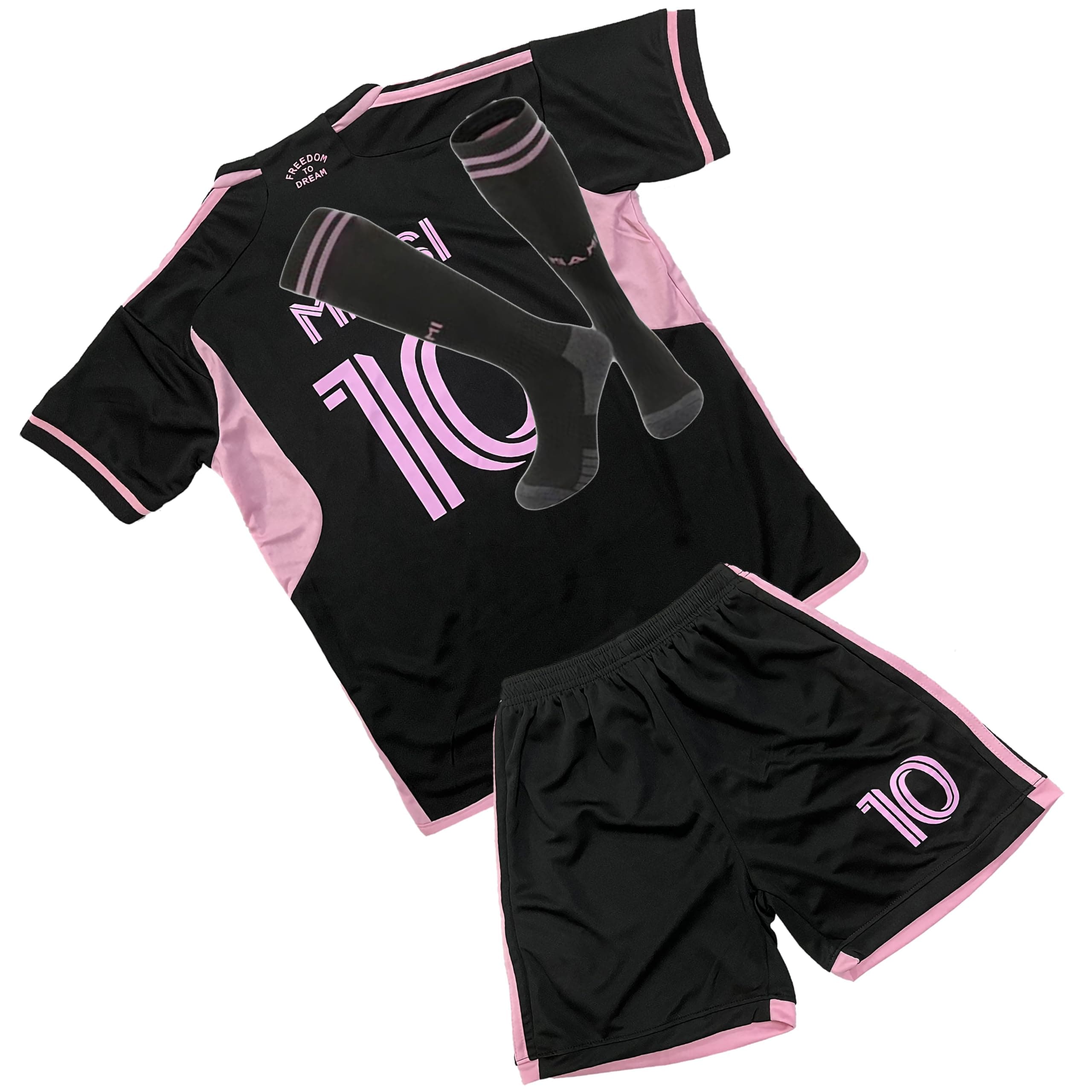 PuCio Soccer Jerseys for Kids Boys & Girls Mia_Mi #10 Jersey Soccer for Youth Practice Outfits Football Training Uniforms