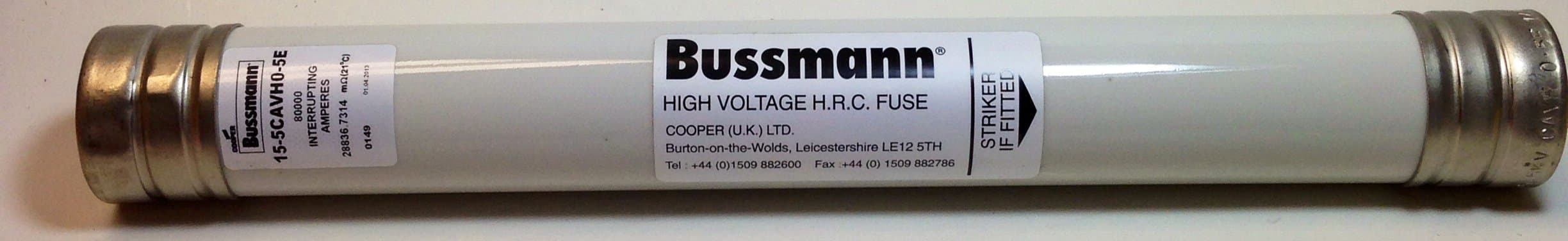 15.5CAVH0.5E - 0.5E BUSSMANN CAVH Power Fuse 15.5KV