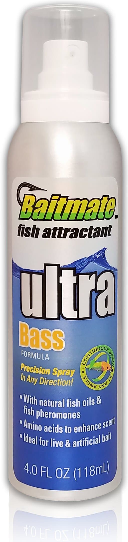 BAITMATE Bass Scent Fish Attractant Spray, Continuous Spray 4 oz (5550)