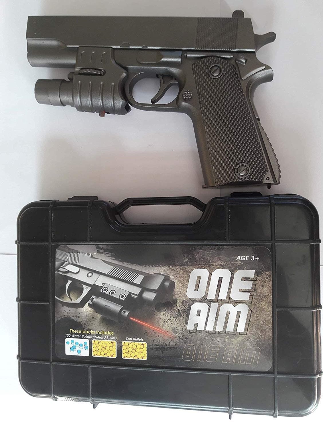 CrazyBuy 2 in 1 Water Bullet Gun with Water Ball and 6 mm BB Bullets