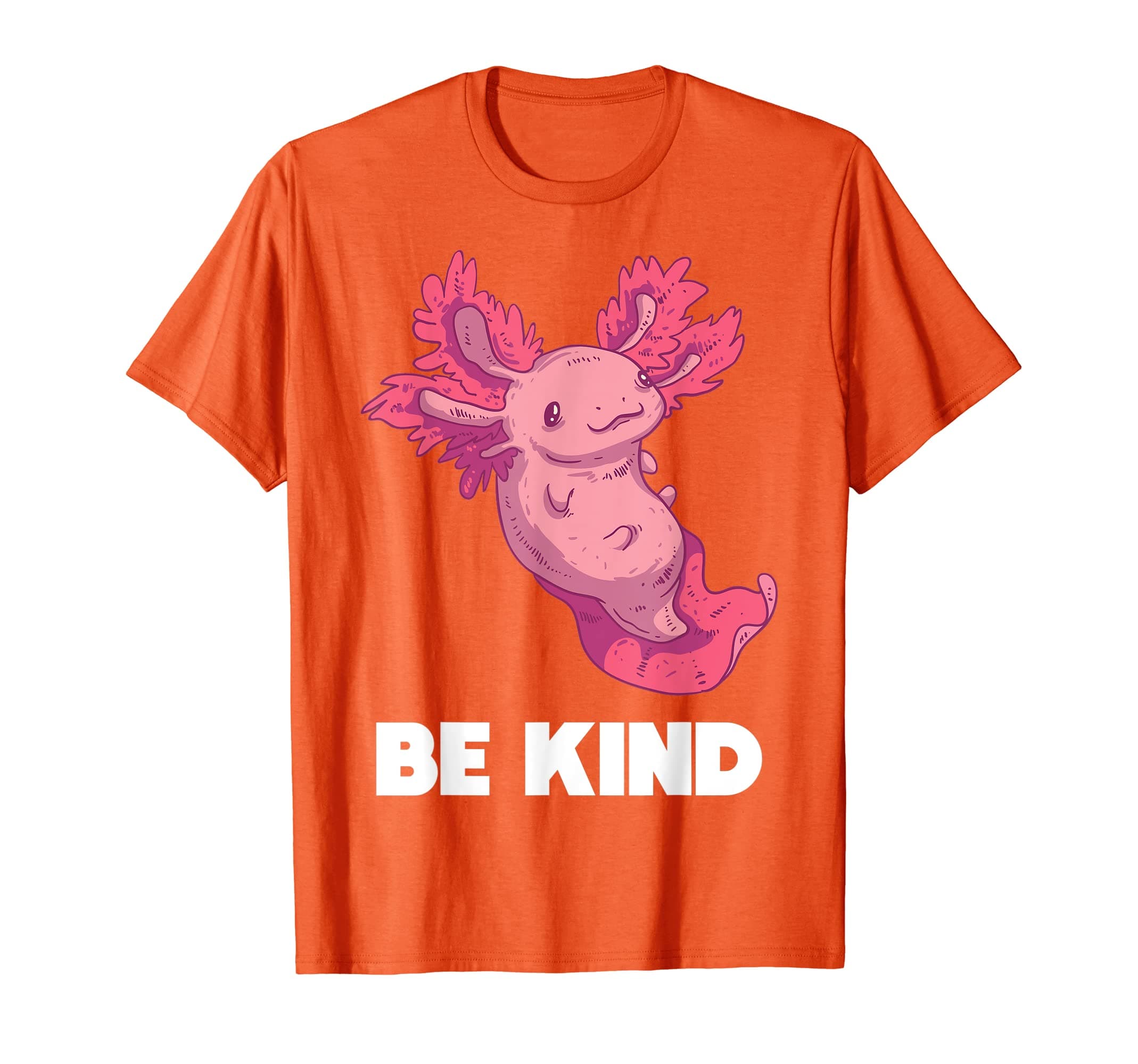 Be Kind Wear Orange Unity Day Cute Axolotl Student No Bully T-Shirt