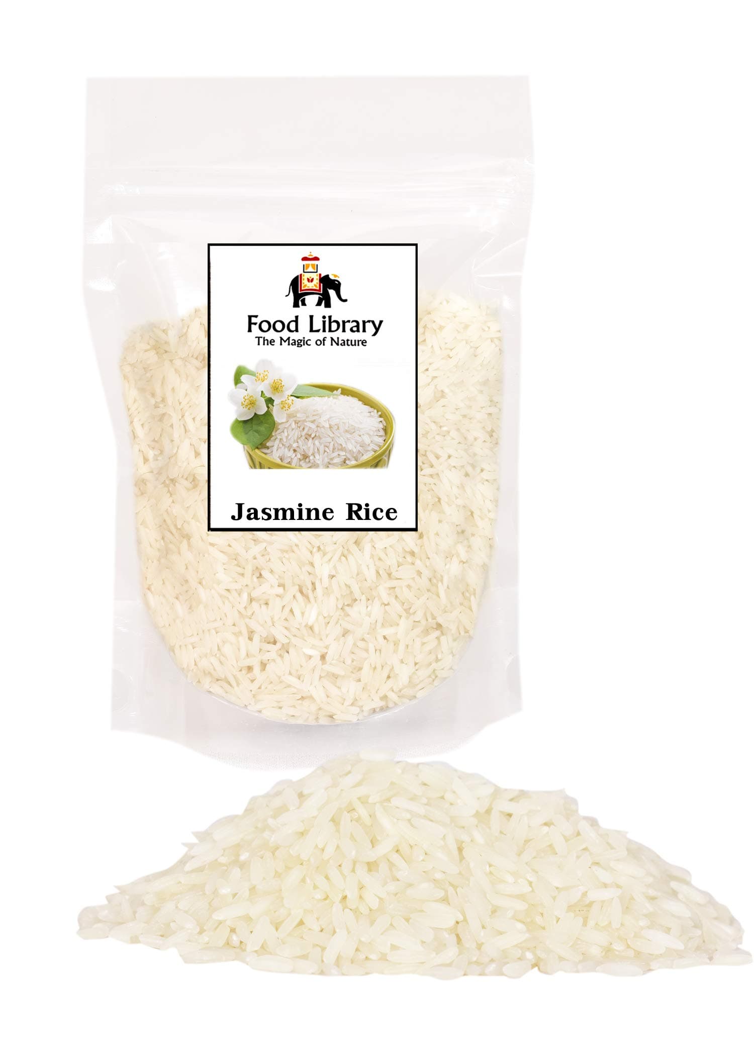 Food Library The Magic Of Nature Fragrant Jasmine Rice - Aromatic Elegance for Exquisite Meals 400gm