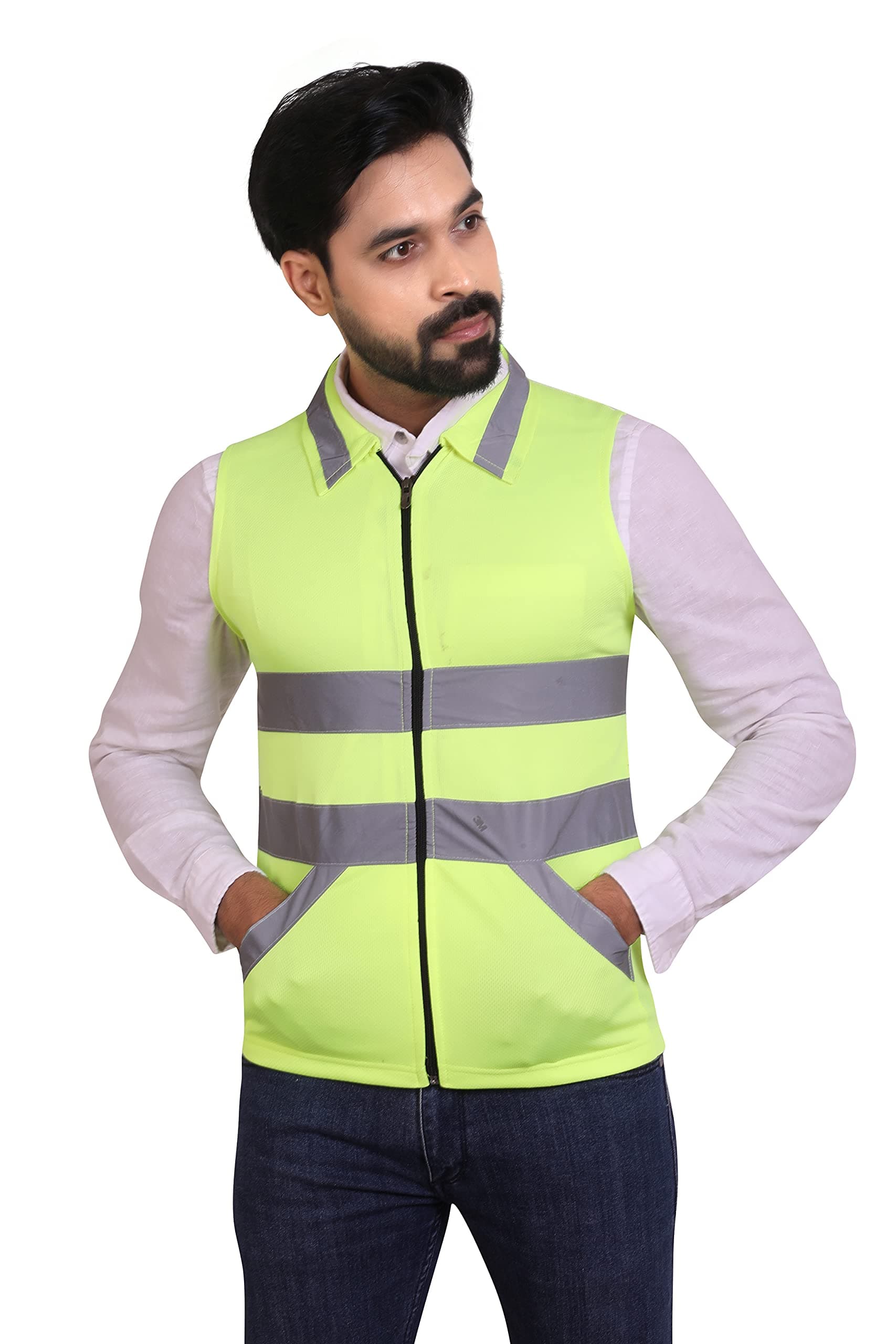 ReflectoSafe Reflective Jacket VOD6 2H, Green, X-Large, Pack of 5