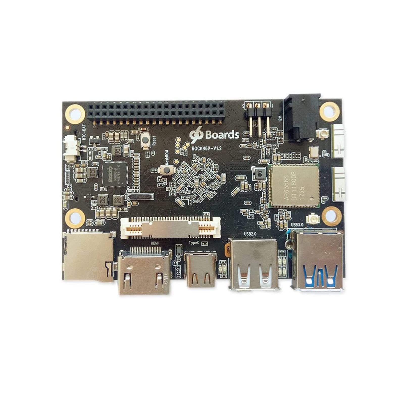 ROCK960 Board, Smallest RK3399 solution 96Boards 4GB LPDDR3 @ 1866MHz HDMI 2.0 up to 4K, Support with AOSP & Linux …