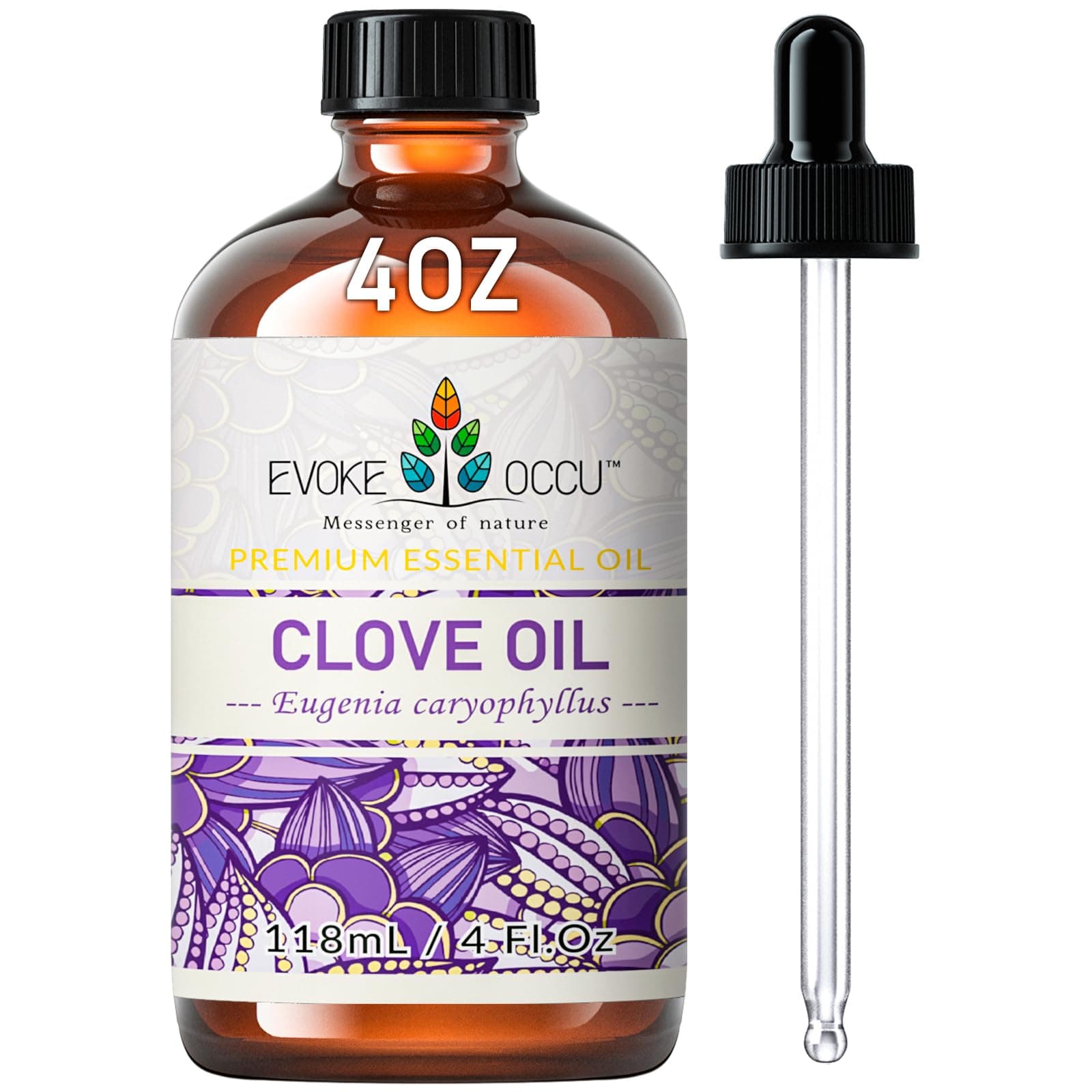 Clove Oil for Teeth and Gums - Oral Care, Toothache Relief & Fresh Breath - DIY Mouthwash - 4 Fl Oz