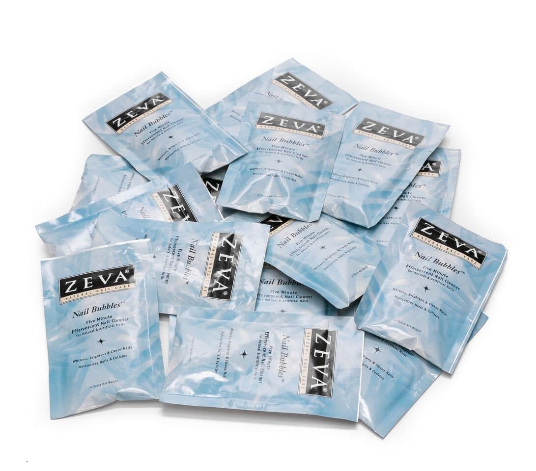 Zeva Nail Bubbles - Nail Whitening Formula. 15 Individual Packets.