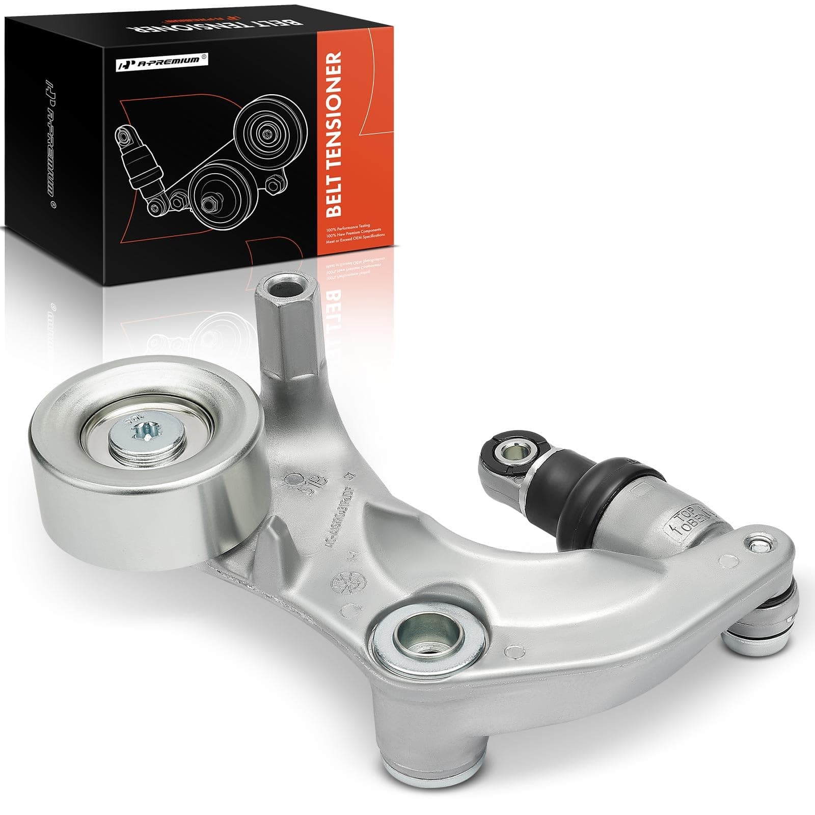 A-Premium Belt Tensioner Assembly with Pulley Compatible with Honda Civic 2007 2008 2009 2010 2011 1.8L, Replace# 31170RWK005, 31170RWK015