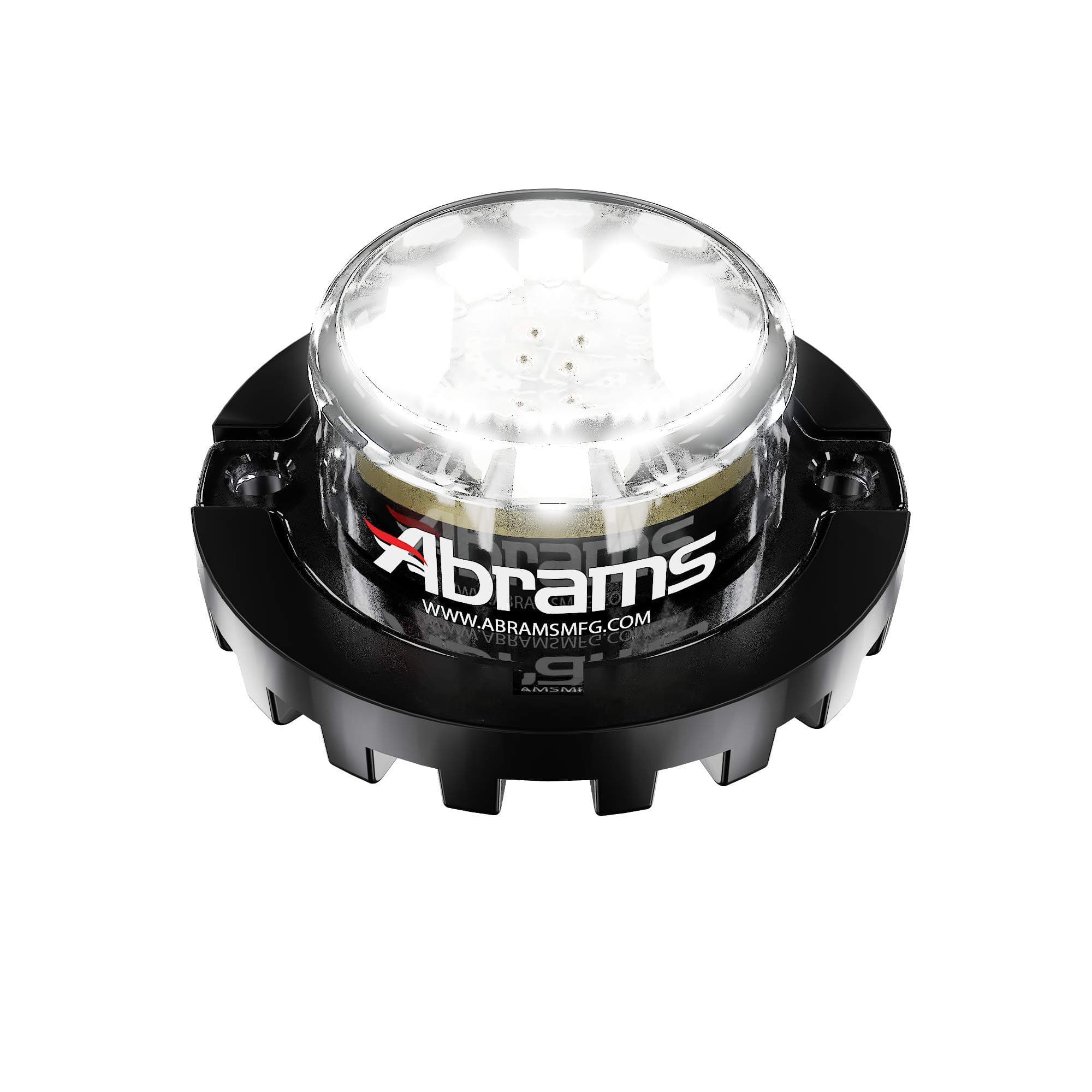AbramsMFG SAE Class-1 Blaster 120 36W - 12 LED Emergency Vehicle Truck LED Hideaway Surface Mount Strobe Warning Light, White/White, 0.7 kg