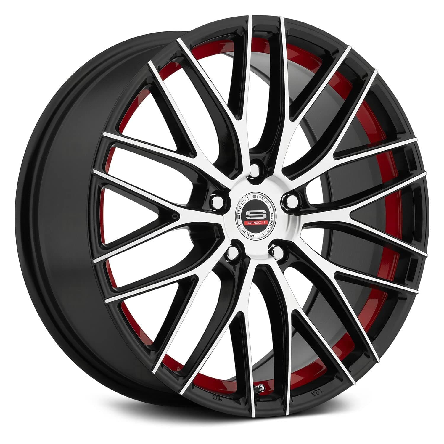 Racing SP-17 Gloss Black Machined with Red Line Wheels (19x9" 5x114.3 42 73.1)