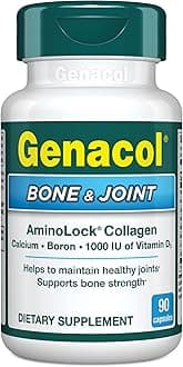 Genacol Bone & Joint – Calcium, Vitamin D3, Boron & Ultra-Hydrolyzed Collagen, Health Supplement, Supports Bone Strength, 90 Capsules (30-Day Supply)