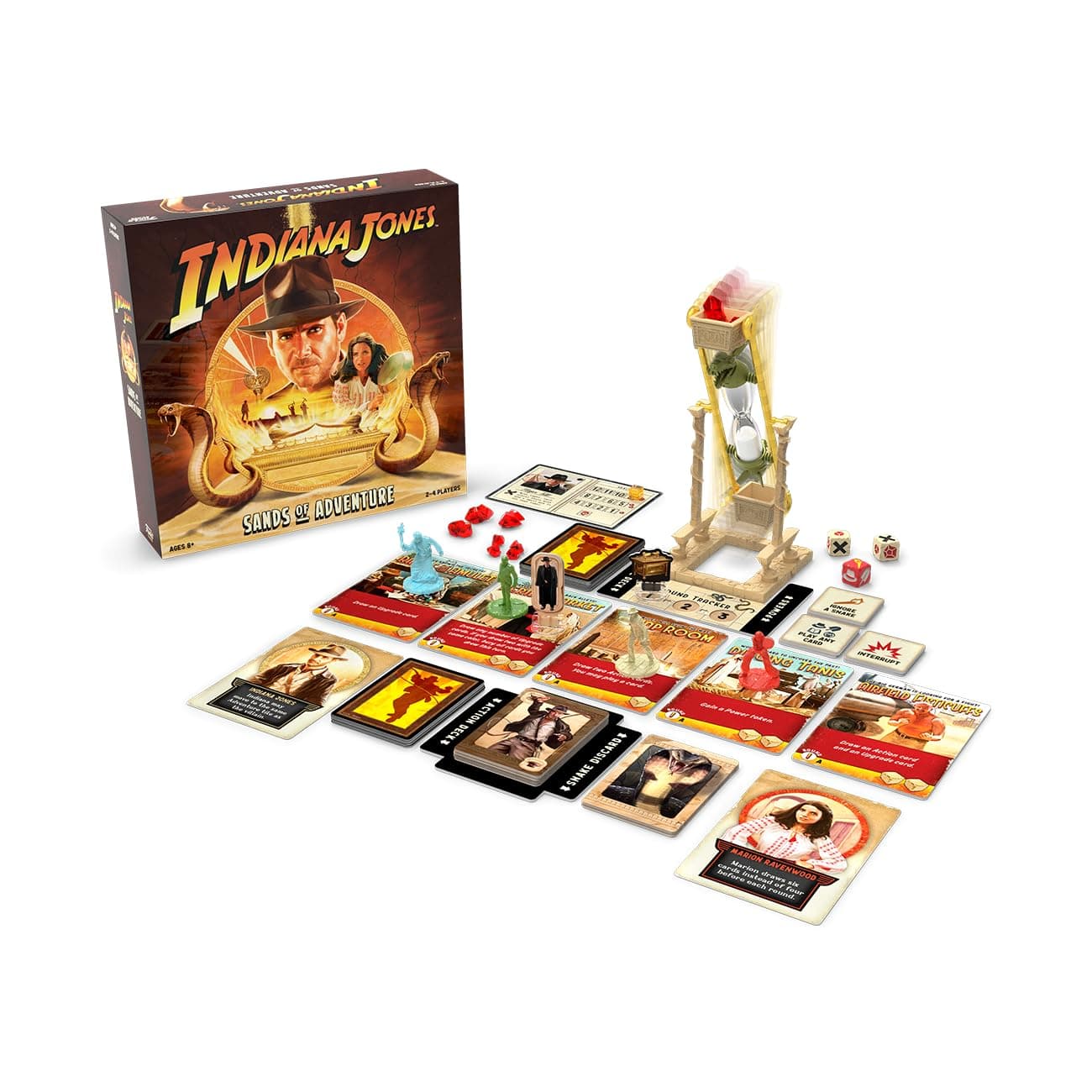 Indiana Jones Sands of Adventure Board Game | Ages 8+ | 2-4 Players | 45 Minutes Playing Time | Strategy, Adventure, and Cooperative Gameplay | Family Games for Teens and Adults