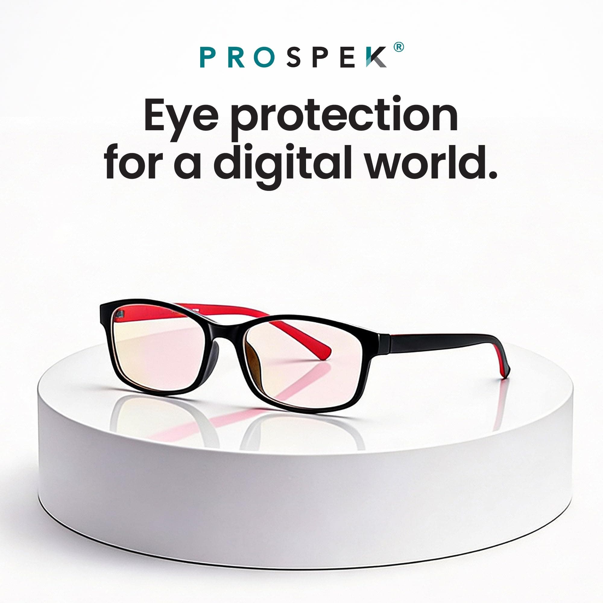 Prospek Blue Light Glasses Reading for Men and Women, For Computer Use, Blue Light Protection, Clear Lens 0 to +3.0 Diopters