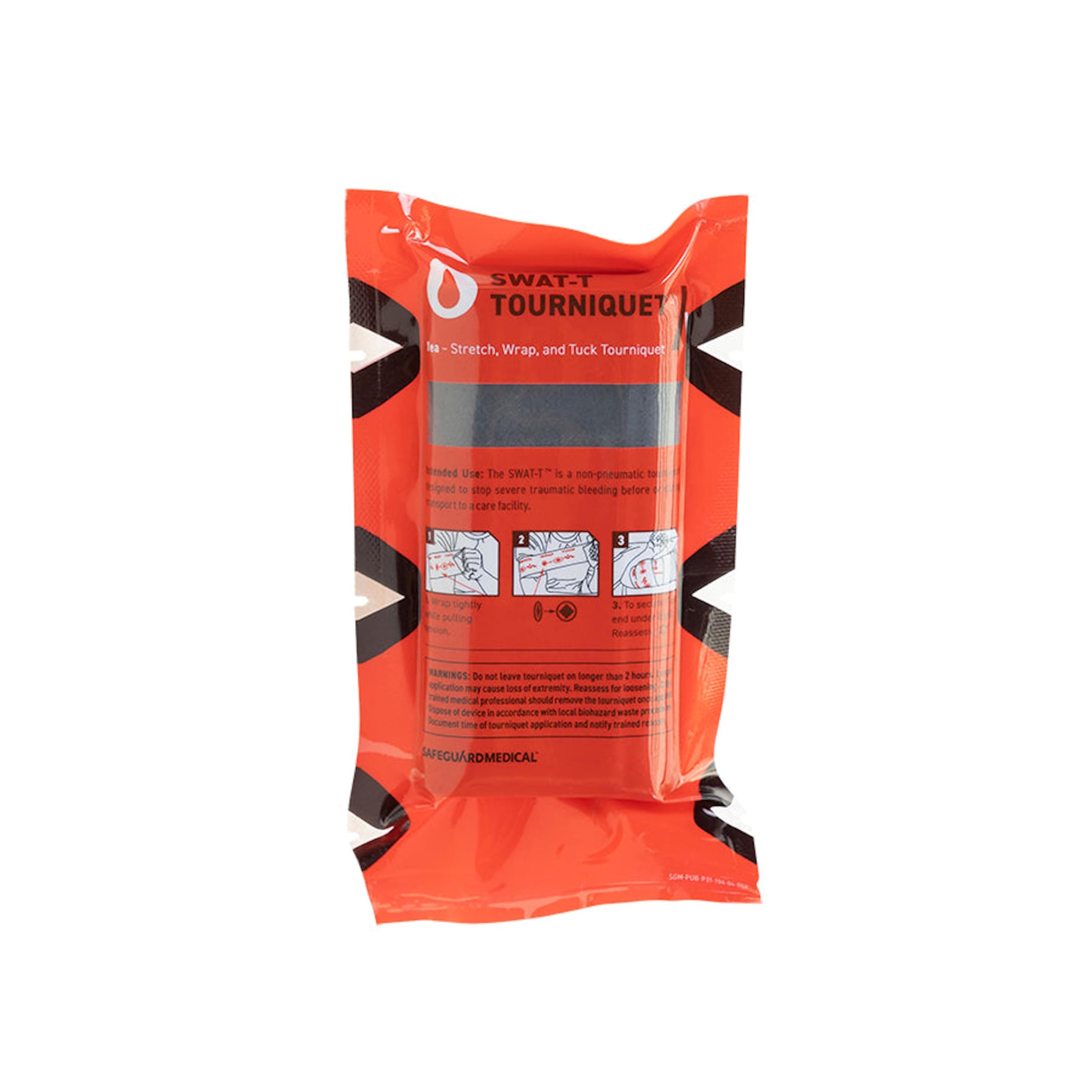 SWAT-T Tourniquet Black, Emergency First Aid Equipment for Massive Hemorrhage Control, Made in The USA