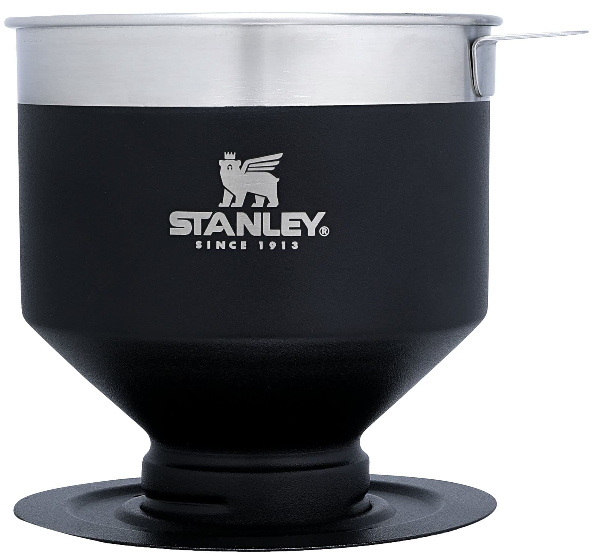 Stanley Perfect Brew Pour Over Reusable Filter BPA Free Easy Care Stainless Steel Coffee Maker, Matte Black
