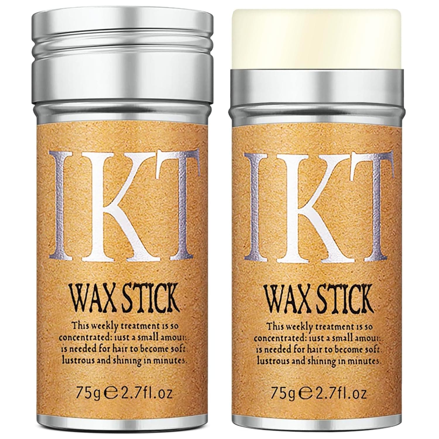 Hair Wax Stick - Styling Gel Hair Wax Stix for Frizzy Hair, Long-Lasting Slick Stick for Hair, Non-greasy Styling Hair Pomade, Strong Hold Look Neat & Tidy, Hair Tamer for Flyaway & Taming Frizz