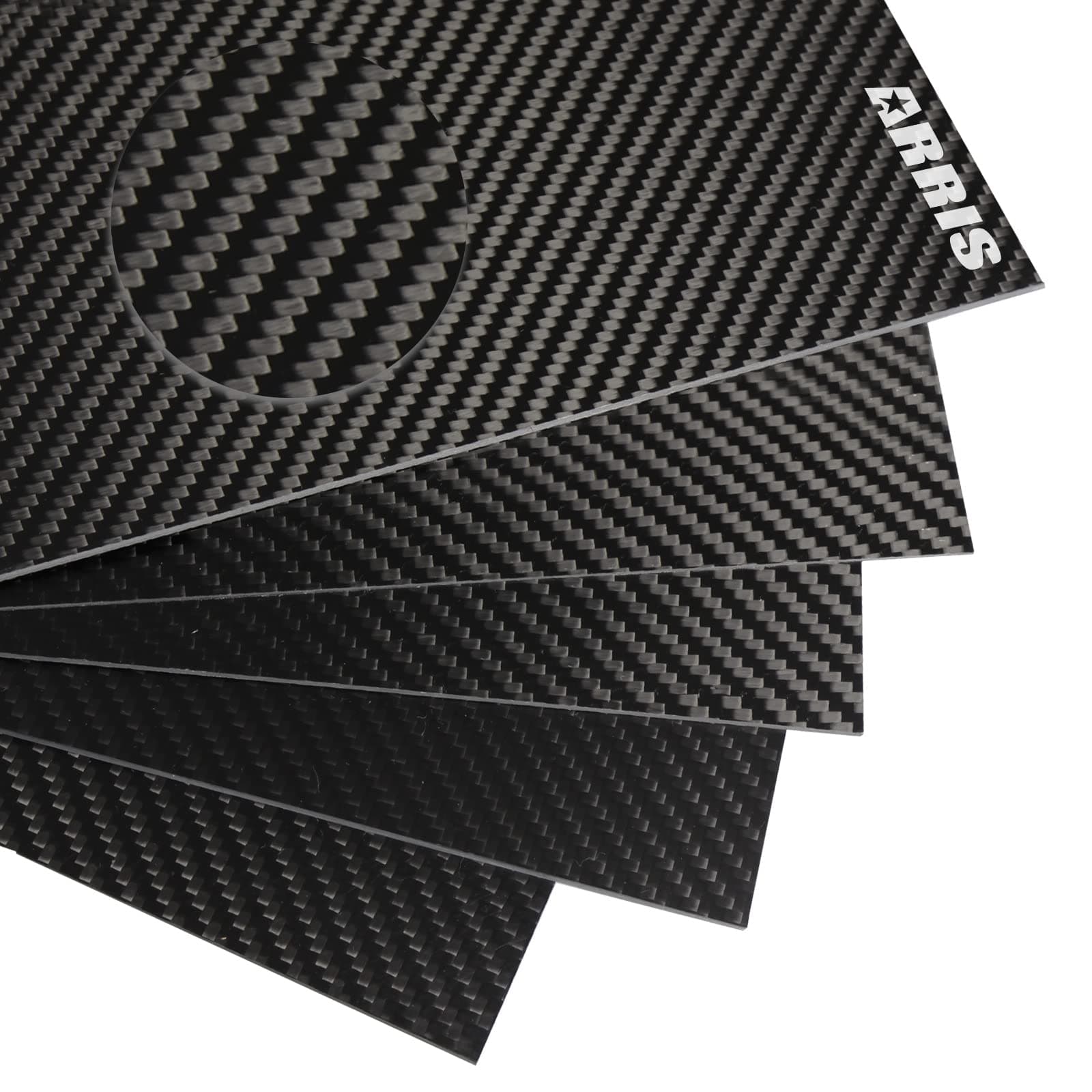 ARRIS 200X300X0.5MM 1.0MM 1.5MM 2.0MM 2.5MM 3.0MM 3.5MM 4.0MM 4.5MM 5MM 6MM 100% 3K Carbon Fiber Sheet, 0.5mm Carbon Plate Panel Sheet Twill Matte