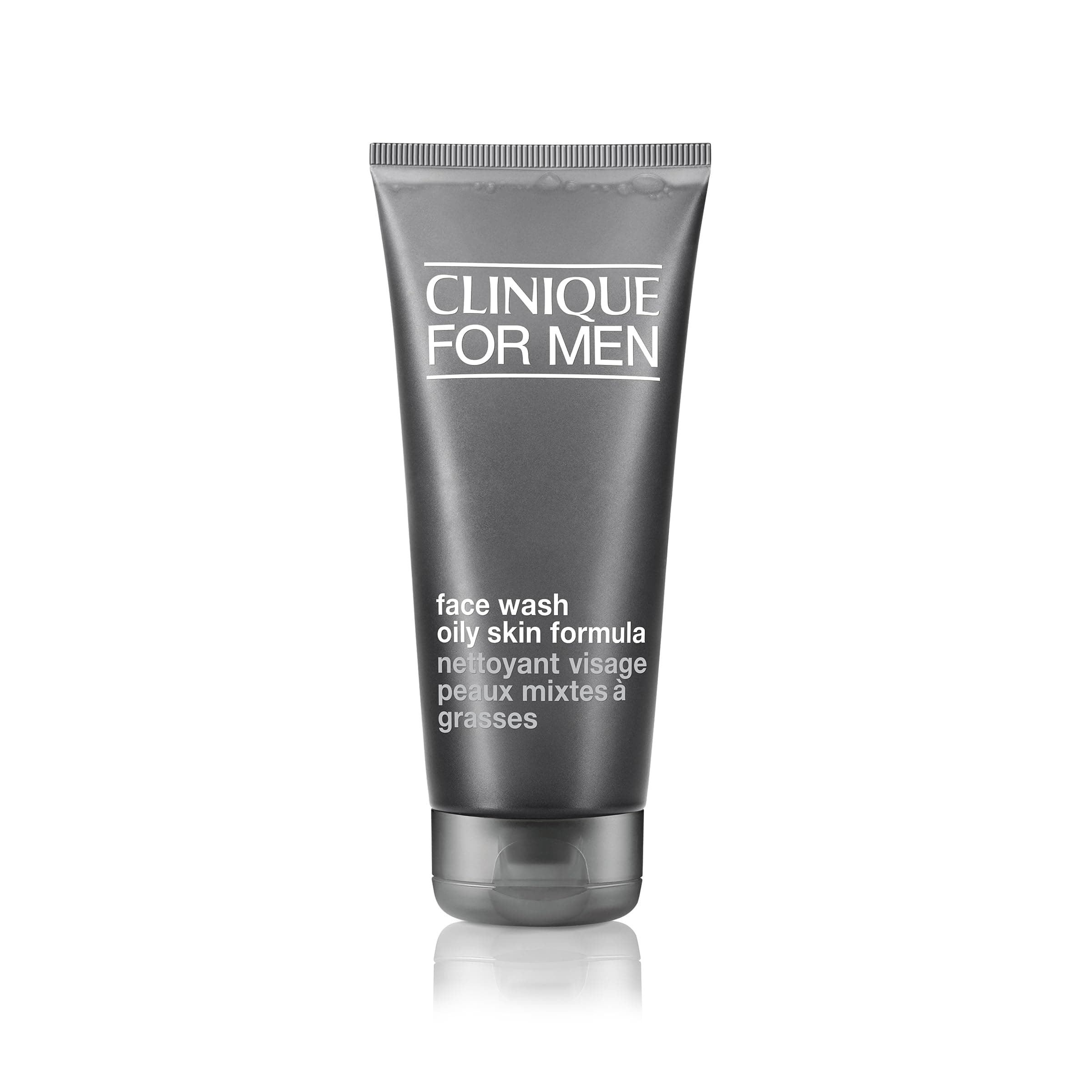 Clinique For Men Oil Control Face Wash Cleanser | Removes Excess Shine + Preps for Shaving | For Normal to Oily Skin Types, 6.7 Fl Oz