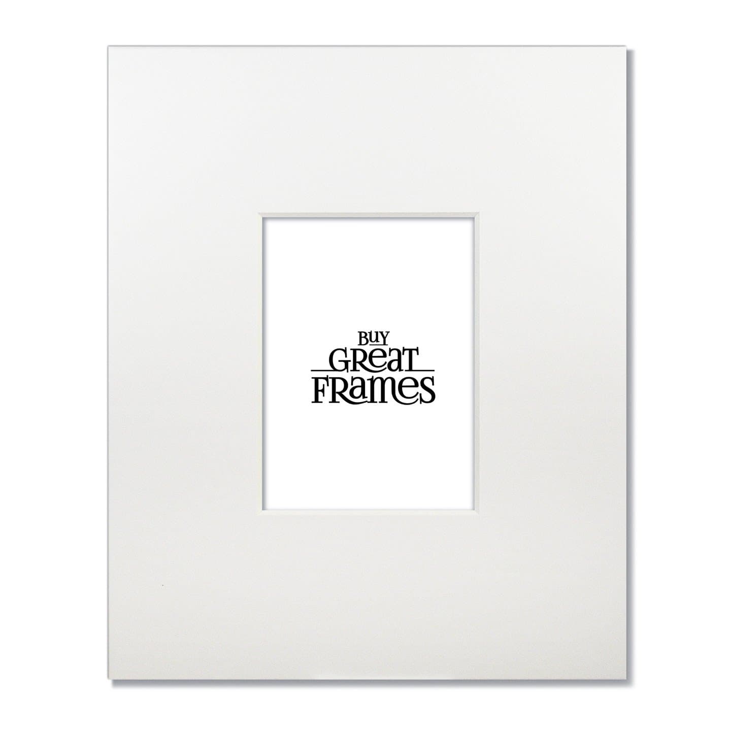 Set of 2 - 16x20 White 8-ply Wedding Mats for 8x10 photos